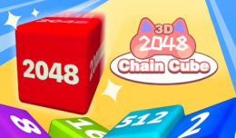 Chain Cube 2048 3d