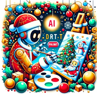 Christmas Ai Art Draw Paint